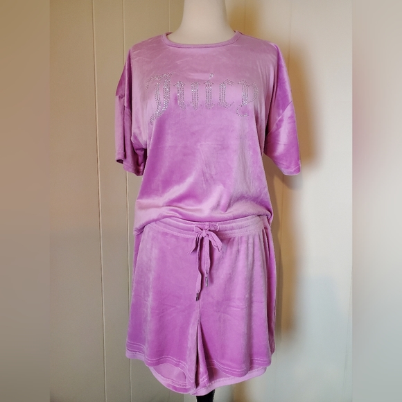 JUICY COUTURE lavender unforgettable velour set - Picture 1 of 6